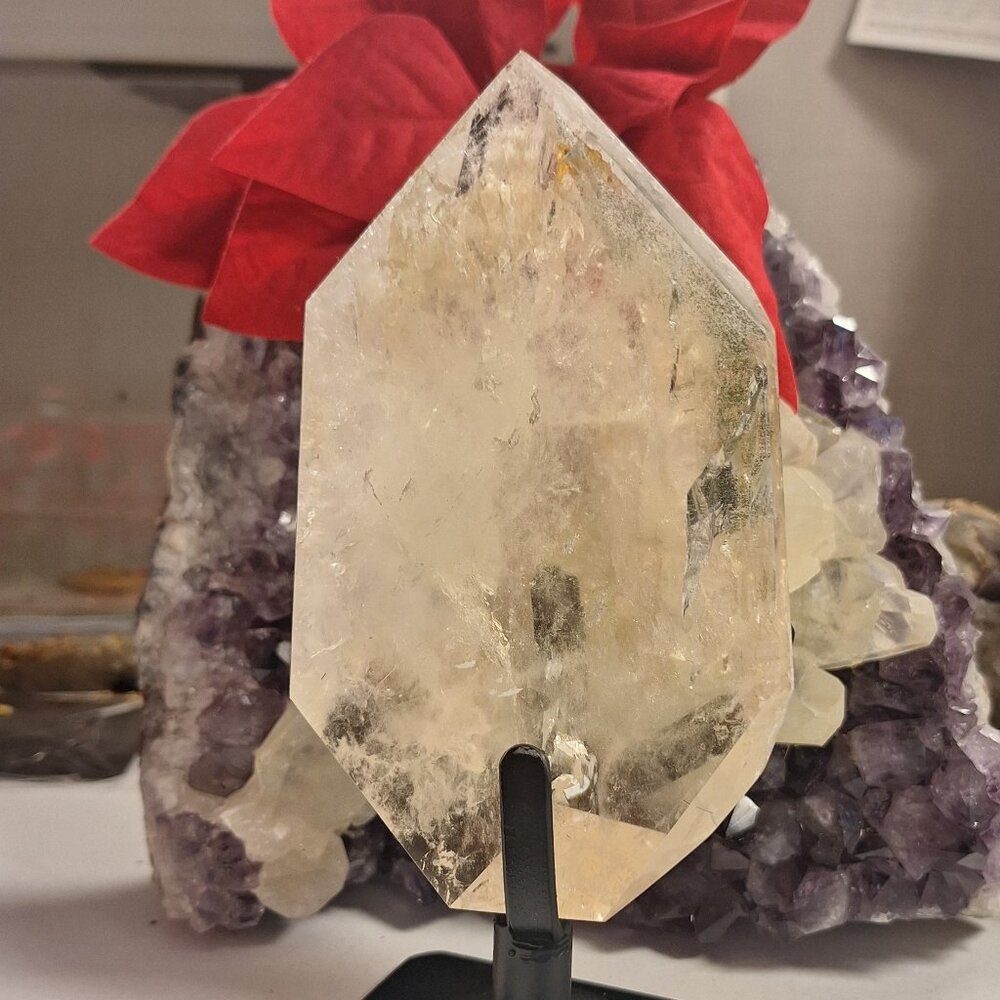 Natural Citrine  From Brazil with Custom Stand